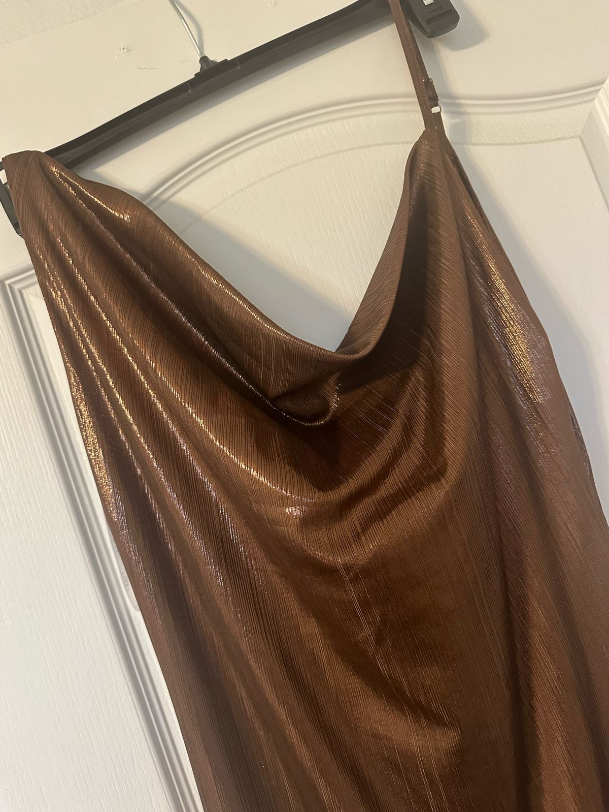 Size 8 One Shoulder Brown Mermaid Dress on Queenly
