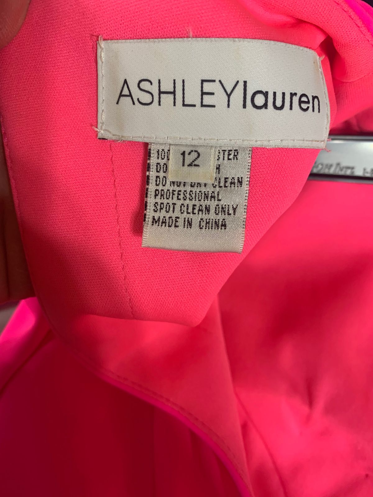 Ashley Lauren Size 12 Nightclub Long Sleeve Pink Cocktail Dress on Queenly