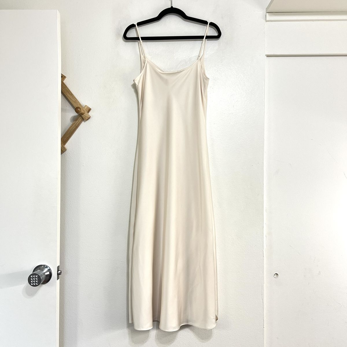 Allsaints Size 6 White Side Slit Dress on Queenly