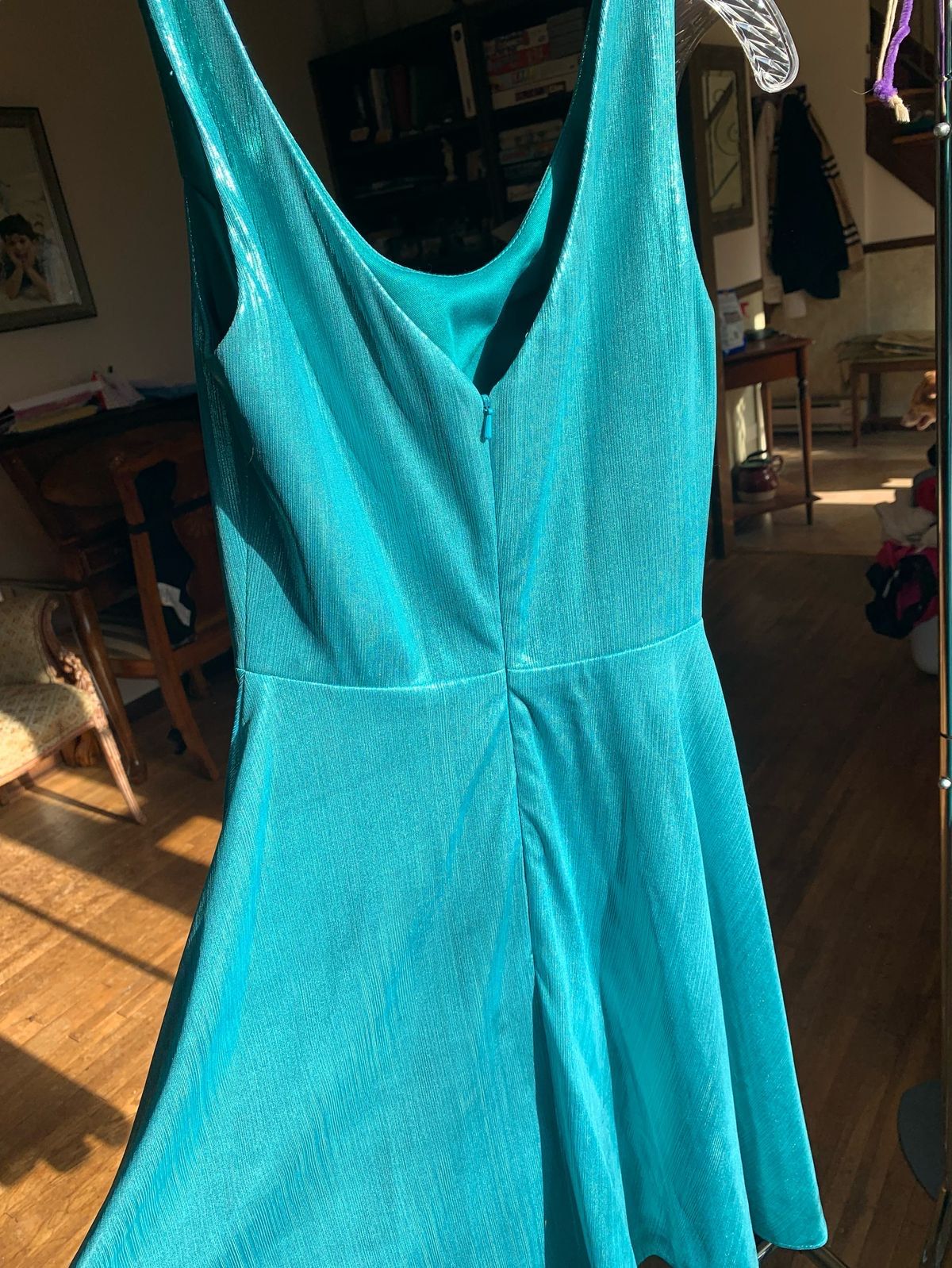 Ashley Lauren Size 0 Homecoming Turquoise Blue Cocktail Dress on Queenly