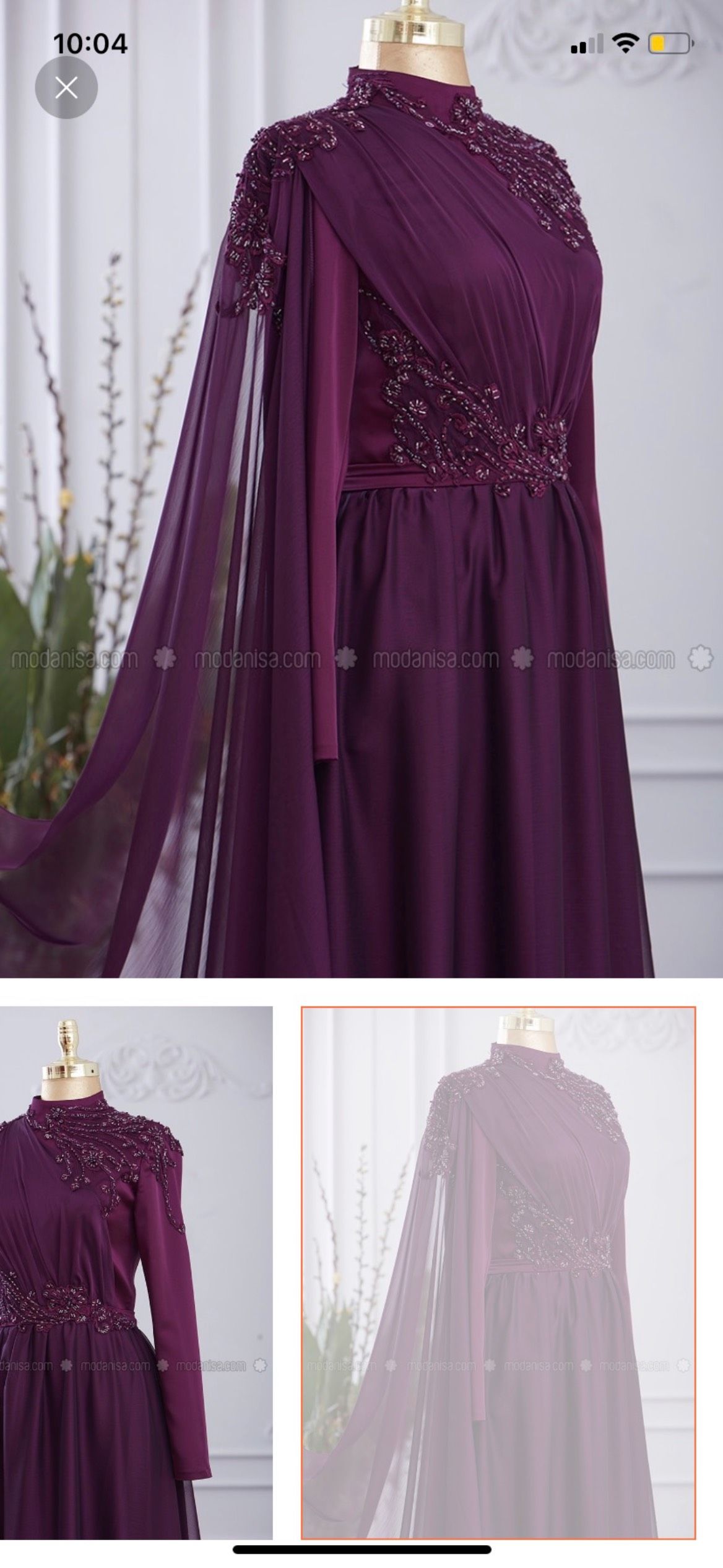 Size 10 Long Sleeve Purple Floor Length Maxi on Queenly