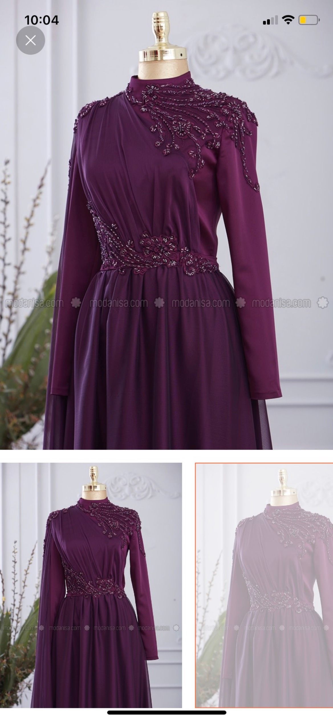 Size 10 Long Sleeve Purple Floor Length Maxi on Queenly