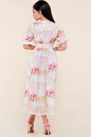 Style 3200 Latiste By Amy Size M Floral Pink Cocktail Dress on Queenly