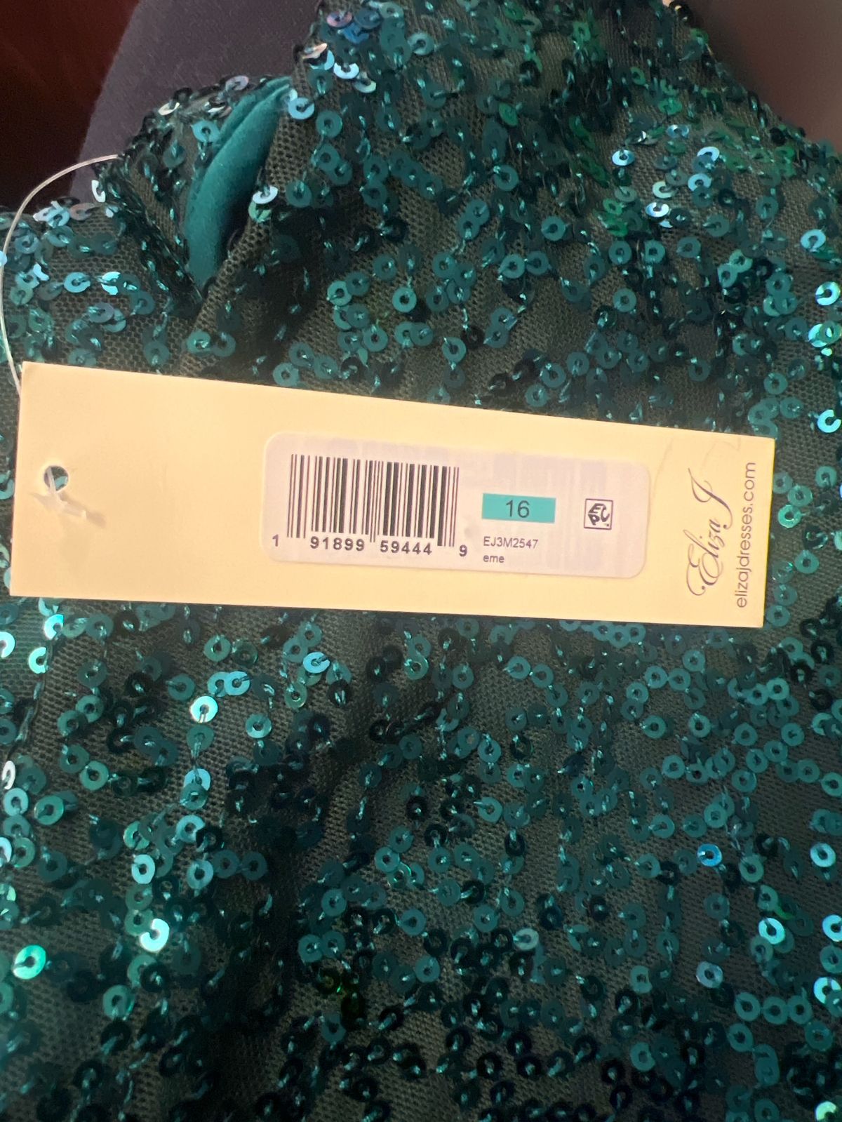 Style EJ3M2547 Eliza J Plus Size 16 Green Cocktail Dress on Queenly