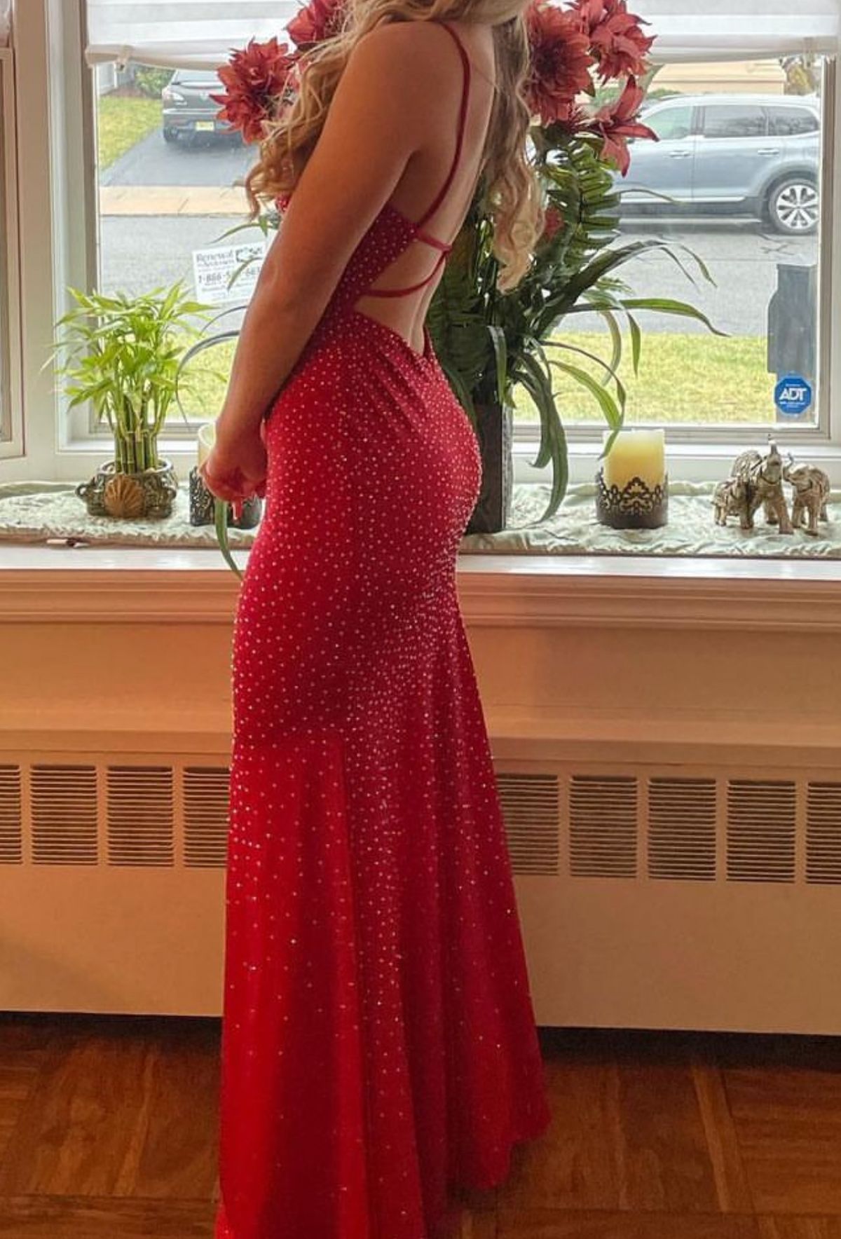 Size 2 Prom Red A-line Dress on Queenly
