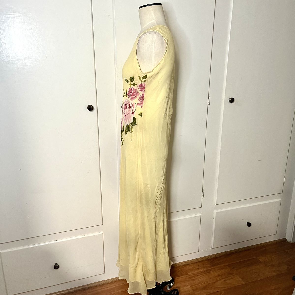 American Angel Size M High Neck Yellow Floor Length Maxi on Queenly