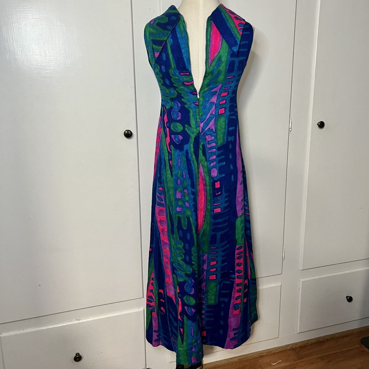 Size XS High Neck Multicolor A-line Dress on Queenly