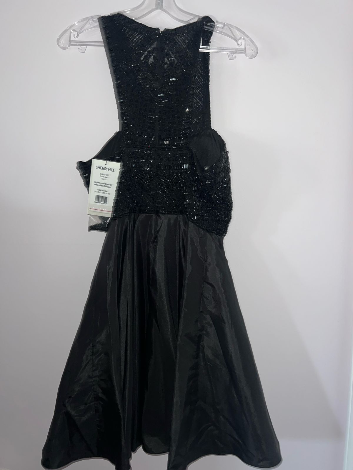 Sherri Hill Size 8 Homecoming High Neck Black Cocktail Dress on Queenly