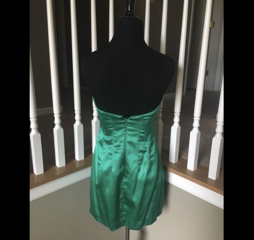 BCBG Size 2 Prom Strapless Green Cocktail Dress on Queenly