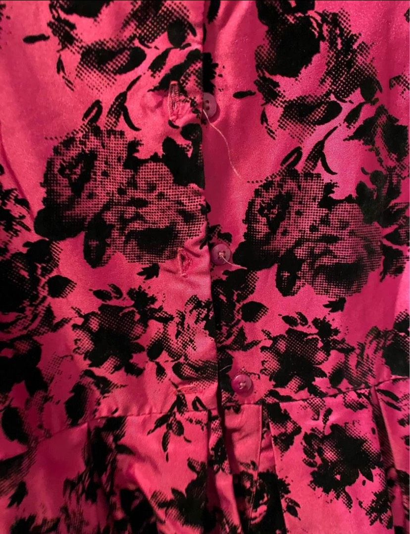 Girls Size 12 Prom Velvet Pink Cocktail Dress on Queenly