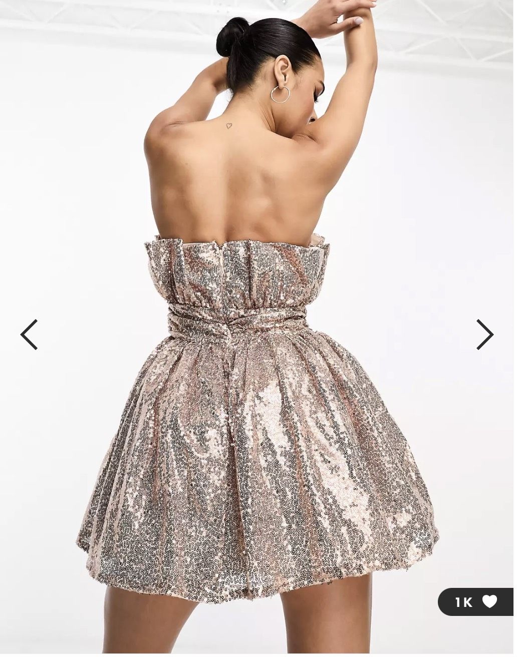 Collective the label Size 4 Prom Strapless Gold Cocktail Dress on Queenly