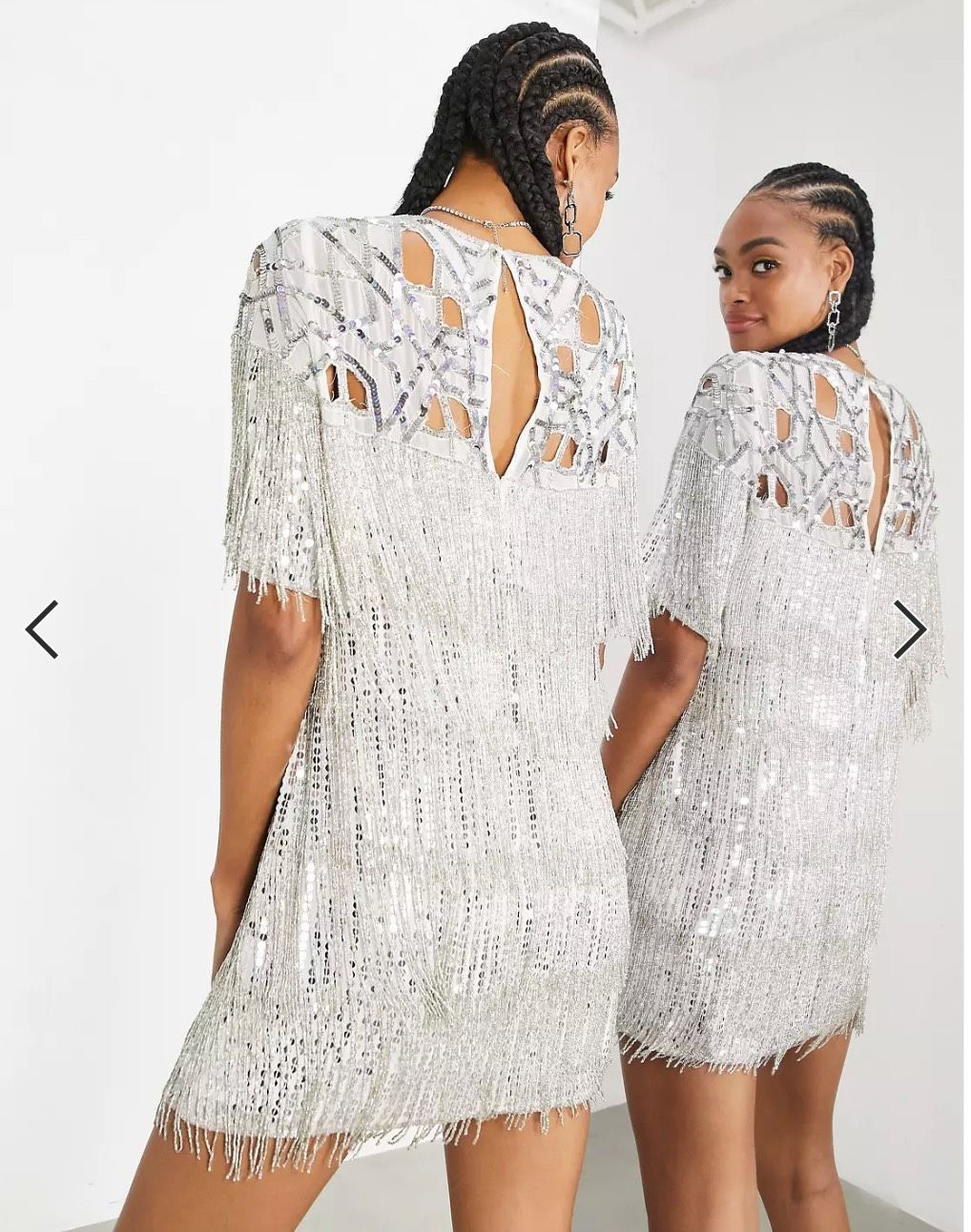 Asos Edition Size 2 Nightclub Silver Cocktail Dress on Queenly