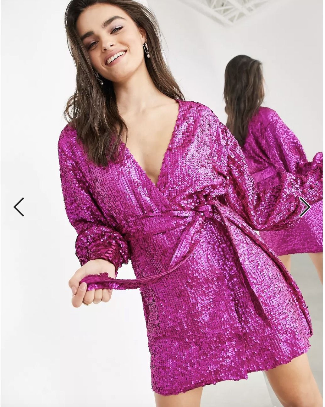 Asos Edition Size 2 Prom Long Sleeve Pink Cocktail Dress on Queenly