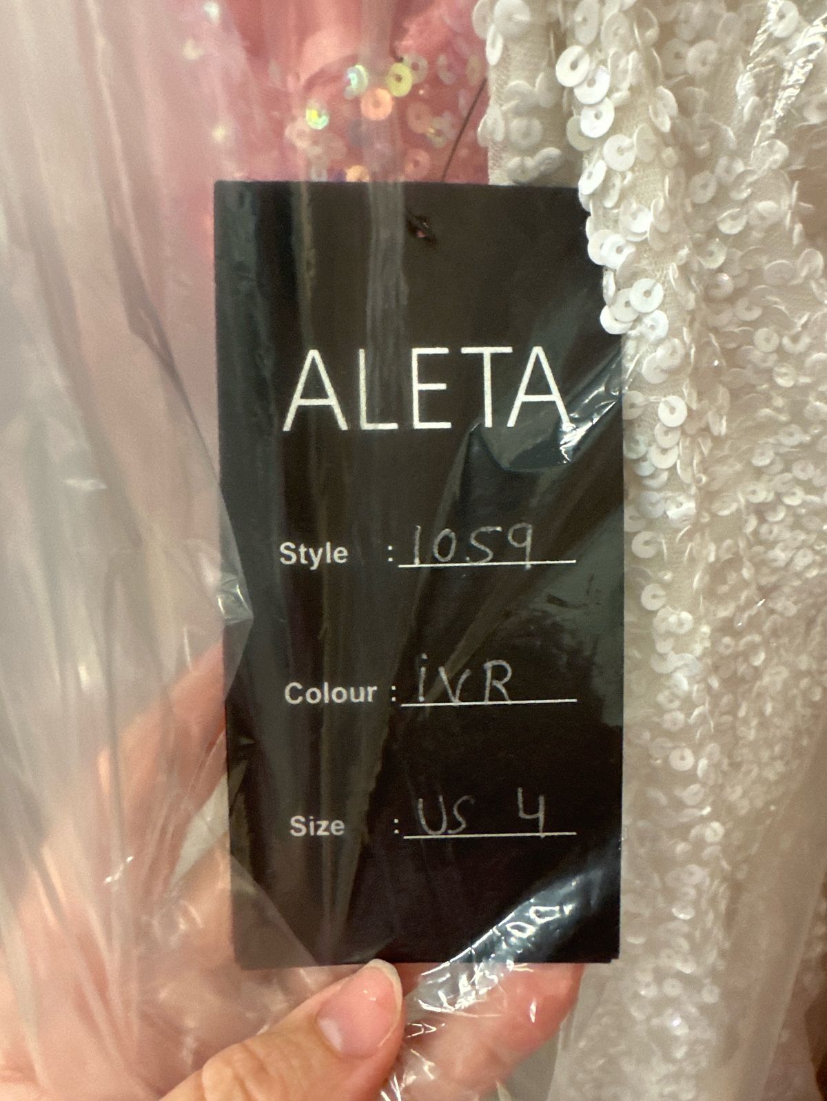 Style 1059 Aleta Size 4 Prom One Shoulder Sheer White Cocktail Dress on Queenly