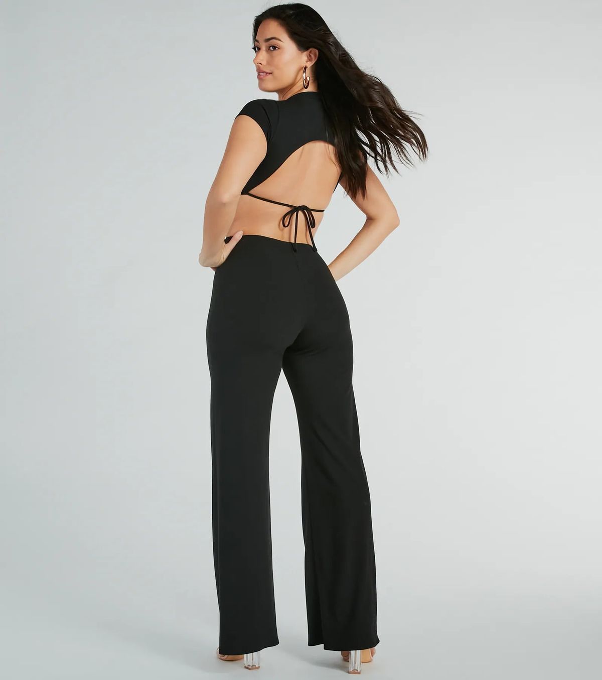 Style 06502-2485 Windsor Size XS Black Formal Jumpsuit on Queenly