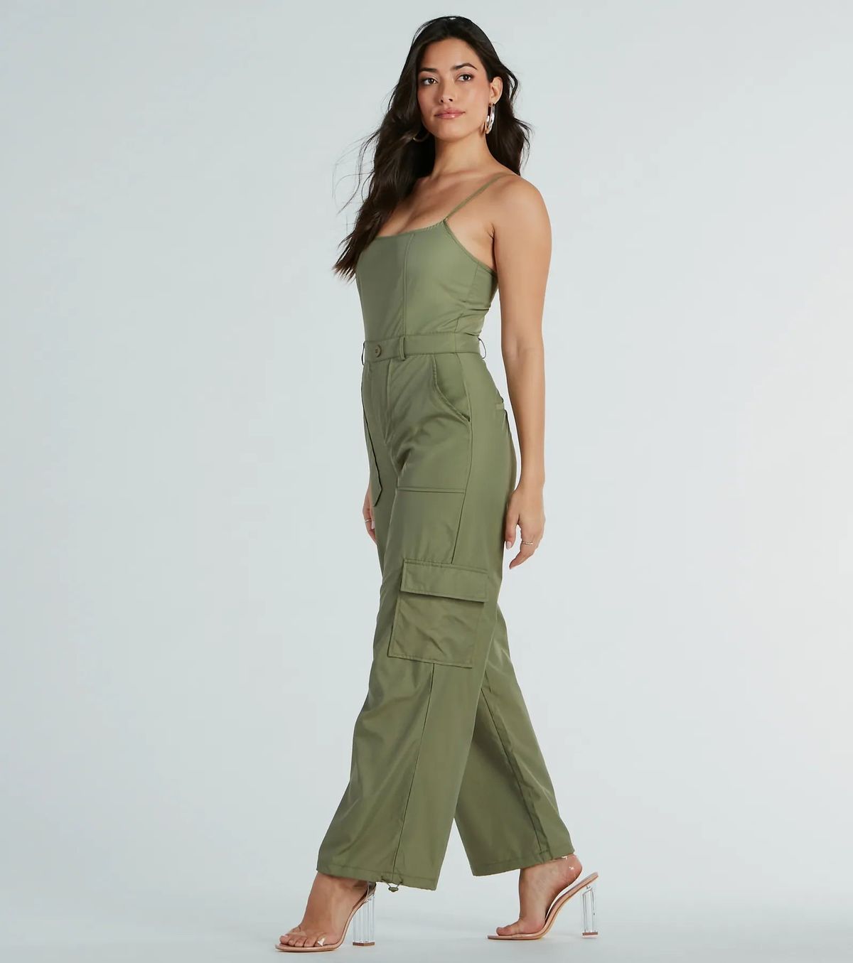 Style 06302-0816 Windsor Size XS Green Formal Jumpsuit on Queenly