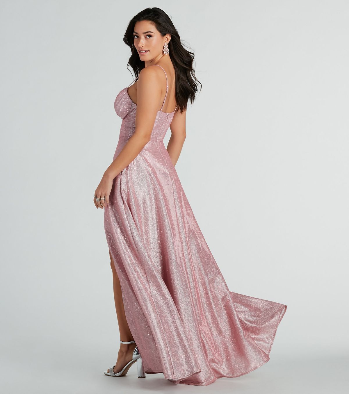 Style 05002-7990 Windsor Size XS Prom Pink Side Slit Dress on Queenly