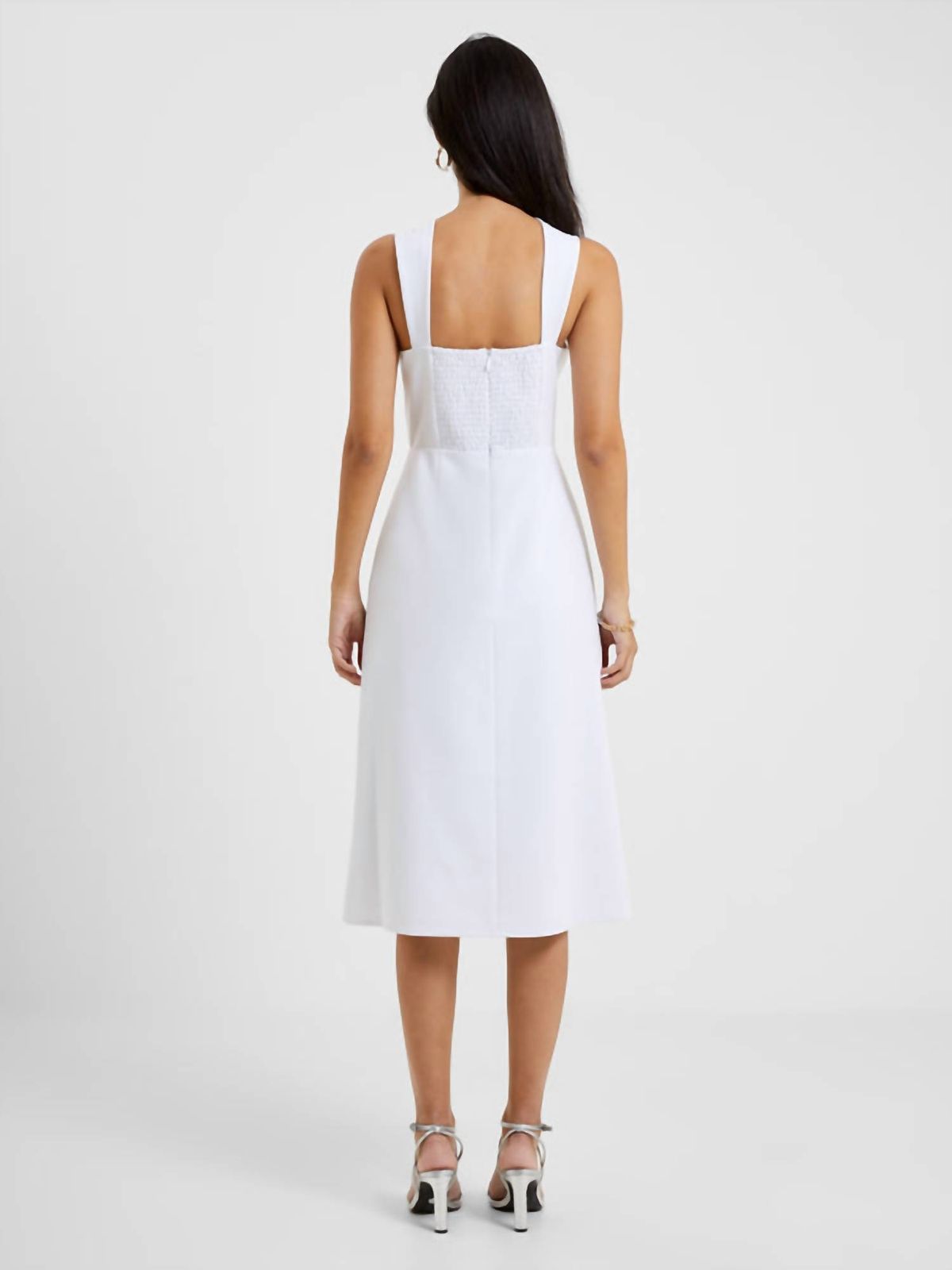 Style 1-1317956836-2168 FRENCH CONNECTION Size 8 Halter White Cocktail Dress on Queenly