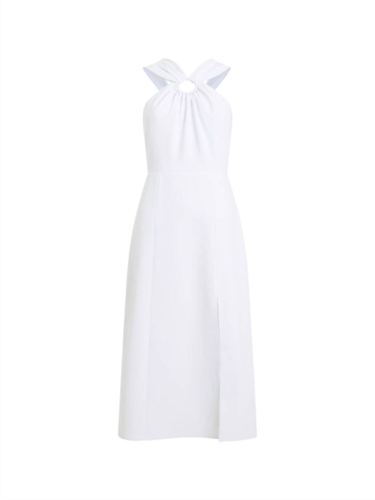 Style 1-1317956836-2168 FRENCH CONNECTION Size 8 Halter White Cocktail Dress on Queenly