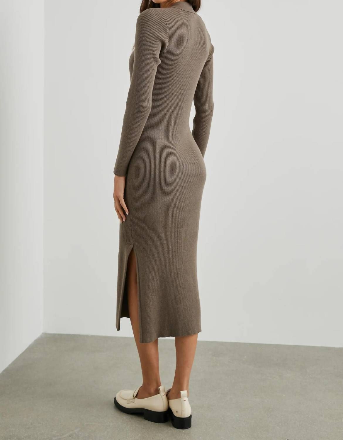 Style 1-1720859465-2793 Rails Size L Long Sleeve Satin Brown Cocktail Dress on Queenly