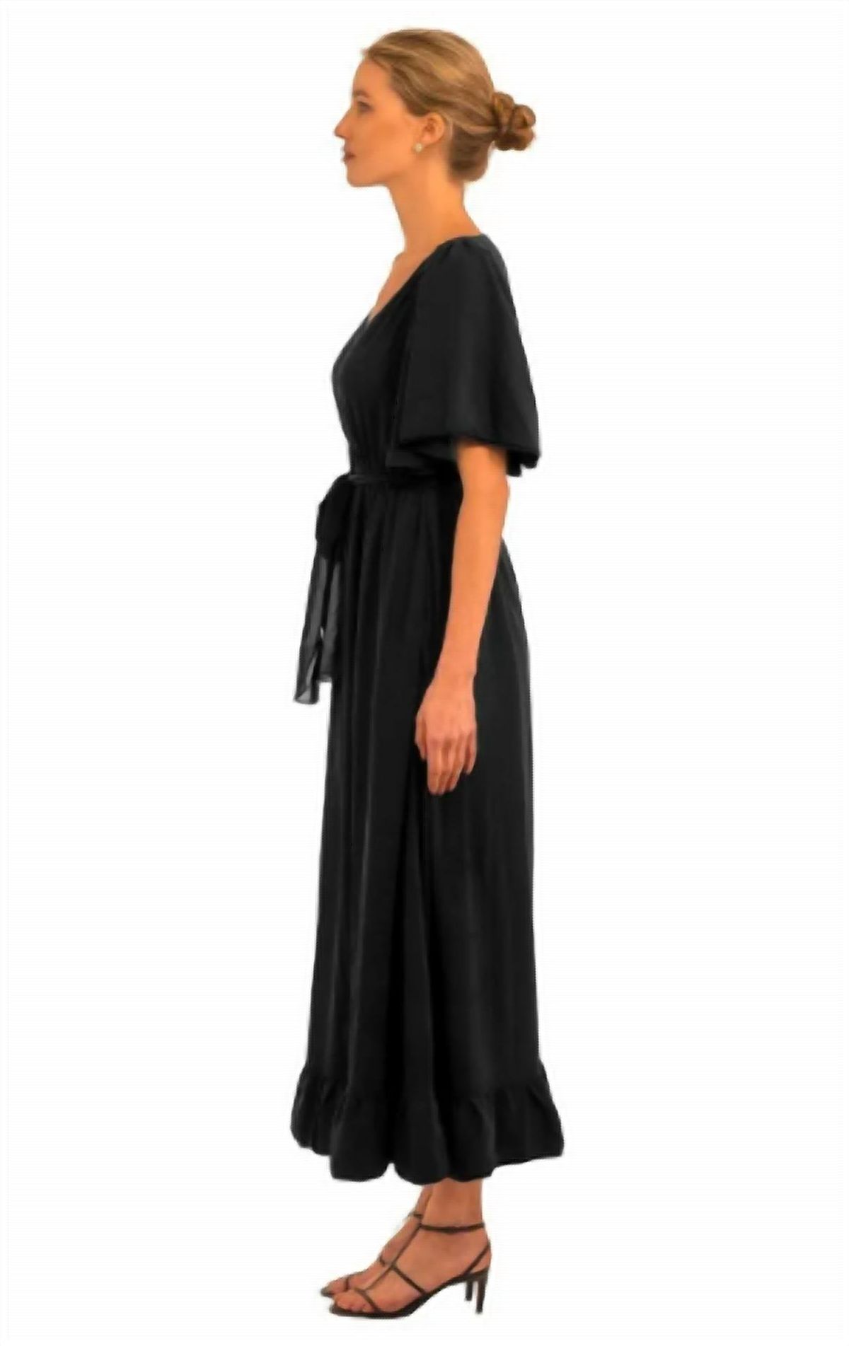 Style 1-1883150485-3236 GRETCHEN SCOTT Size S Black Floor Length Maxi on Queenly