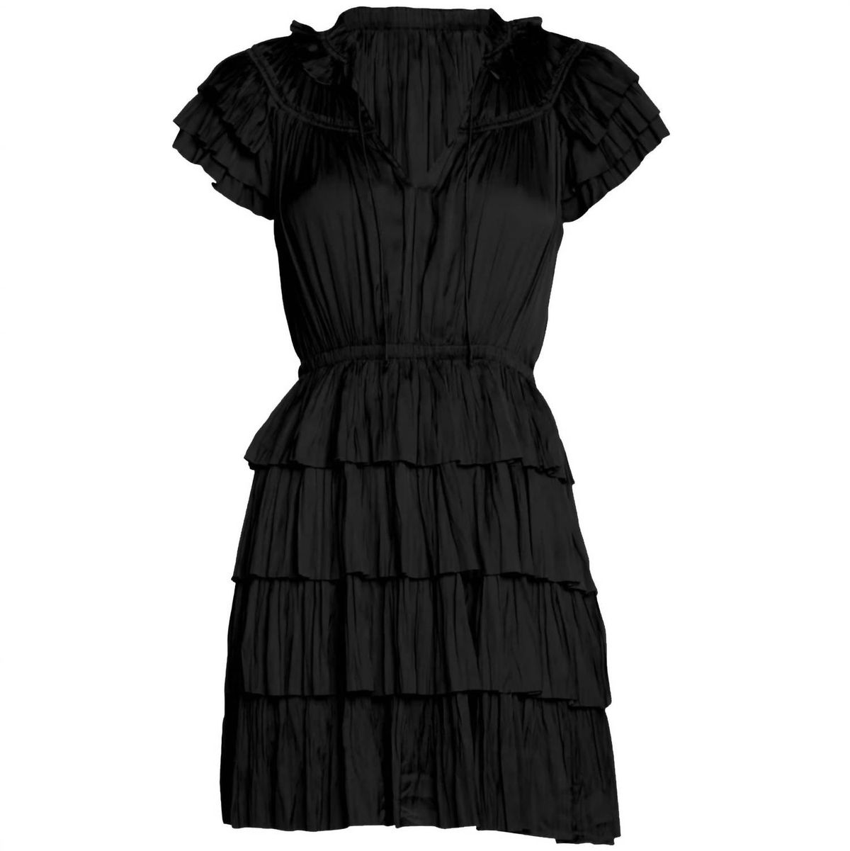 Style 1-2416470603-2168 Ulla Johnson Size 8 Black Cocktail Dress on Queenly