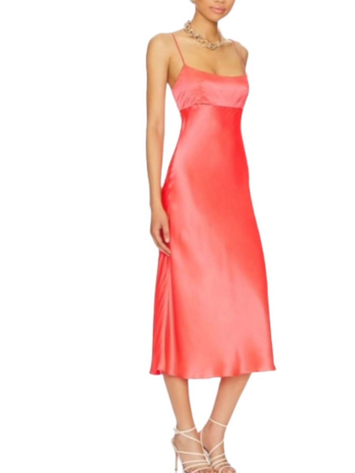 Style 1-2564265600-3855 Amanda Uprichard Size XS Satin Orange Cocktail Dress on Queenly