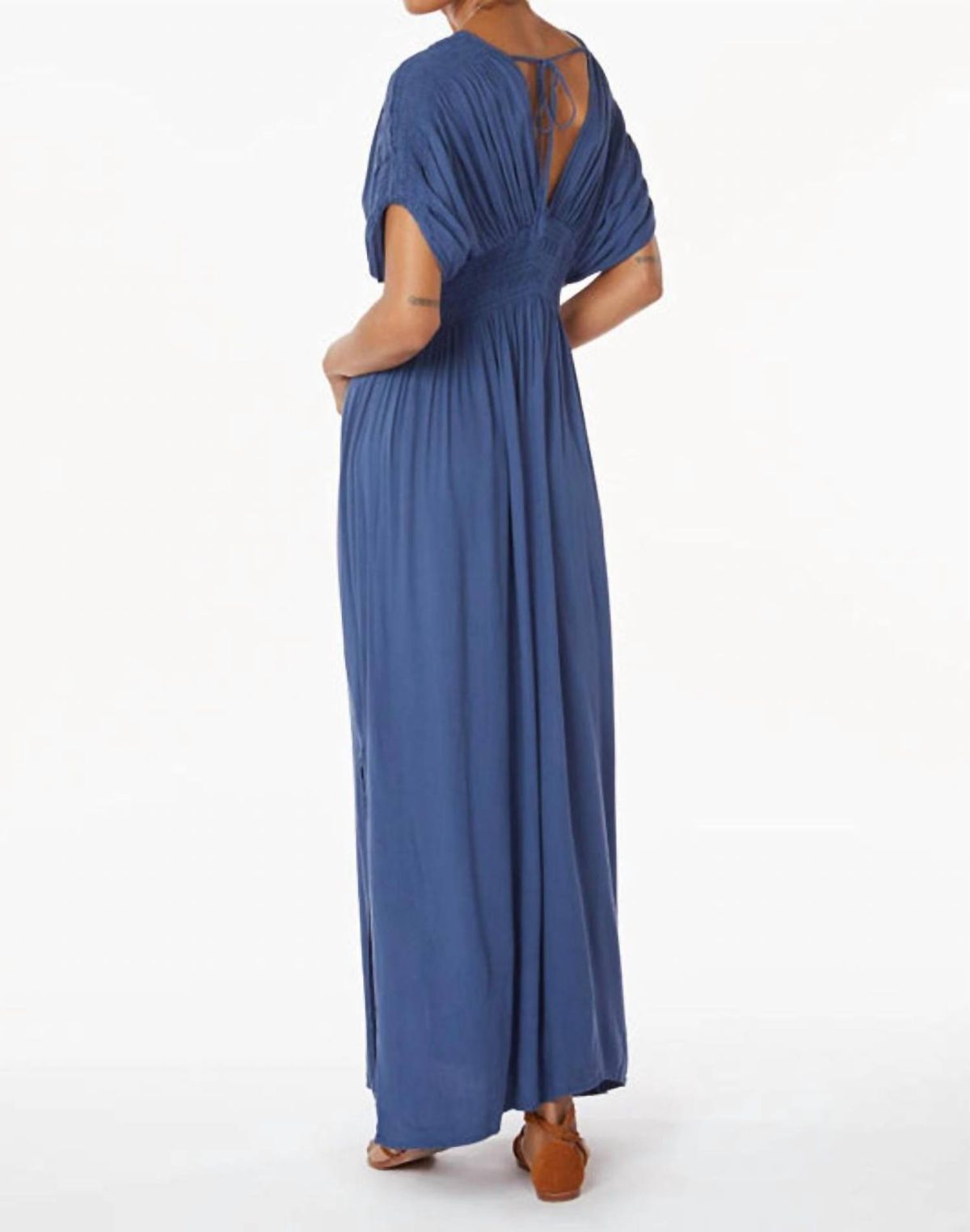 Style 1-2822520582-3855 bobi Size XS Blue Floor Length Maxi on Queenly