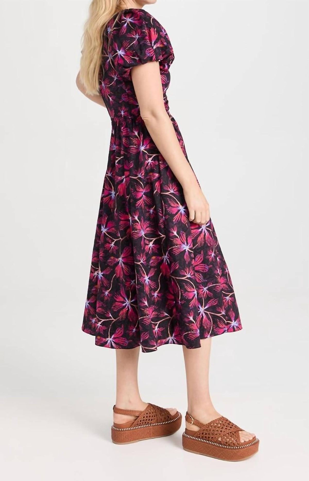 Style 1-3631170673-1901 Ulla Johnson Size 6 Floral Red Cocktail Dress on Queenly