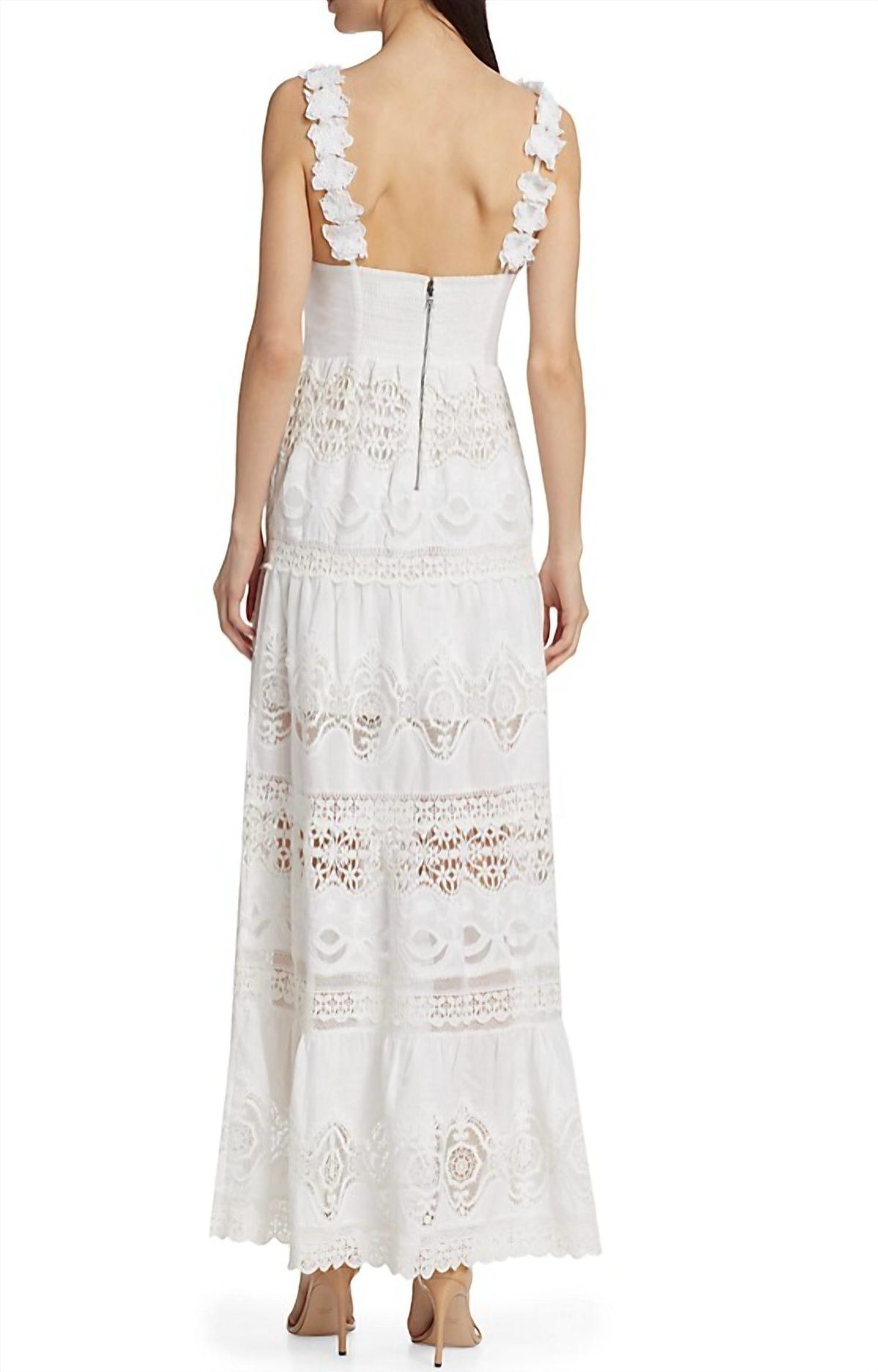 Style 1-3677853923-1498 alice + olivia Size 4 White Cocktail Dress on Queenly