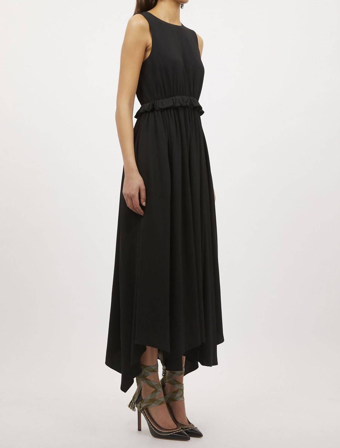 Style 1-4191896452-1498 Ulla Johnson Size 4 Wedding Guest Black Floor Length Maxi on Queenly