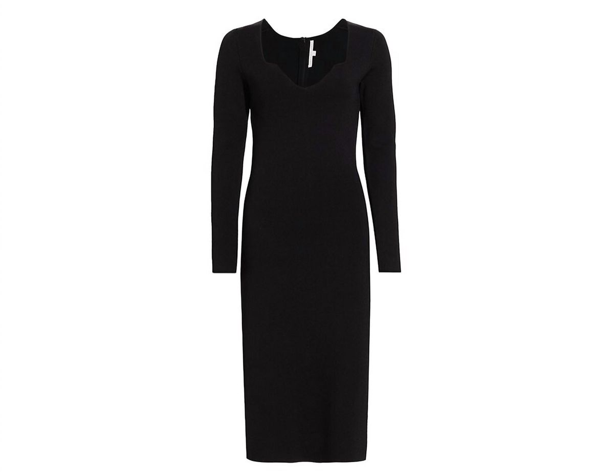 Style 1-435481857-2696 Veronica Beard Size L Long Sleeve Black Cocktail Dress on Queenly