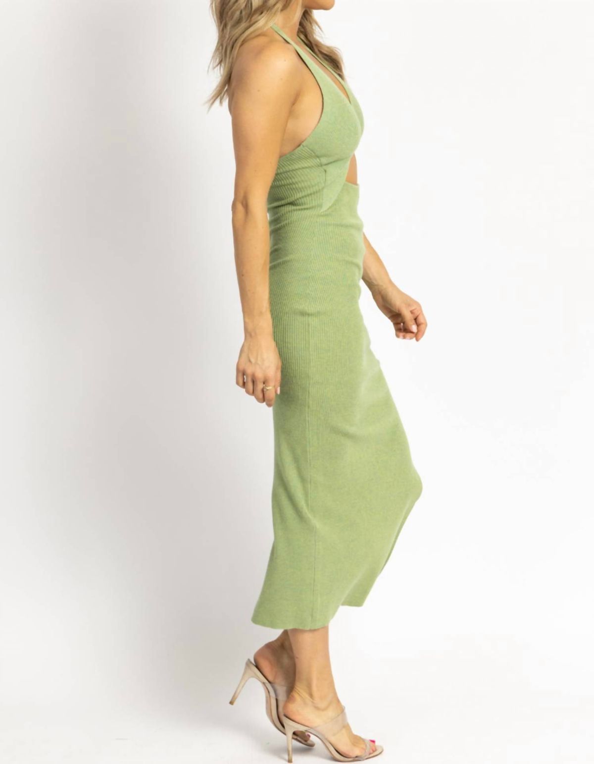 Style 1-511713486-3236 Emory Park Size S Halter Green Cocktail Dress on Queenly