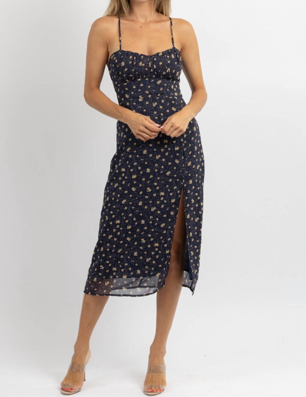 Style 1-522516868-2696 DRESS FORUM Size L Floral Black Cocktail Dress on Queenly