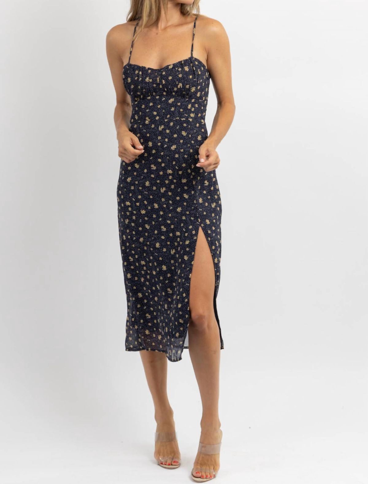 Style 1-522516868-2696 DRESS FORUM Size L Floral Black Cocktail Dress on Queenly