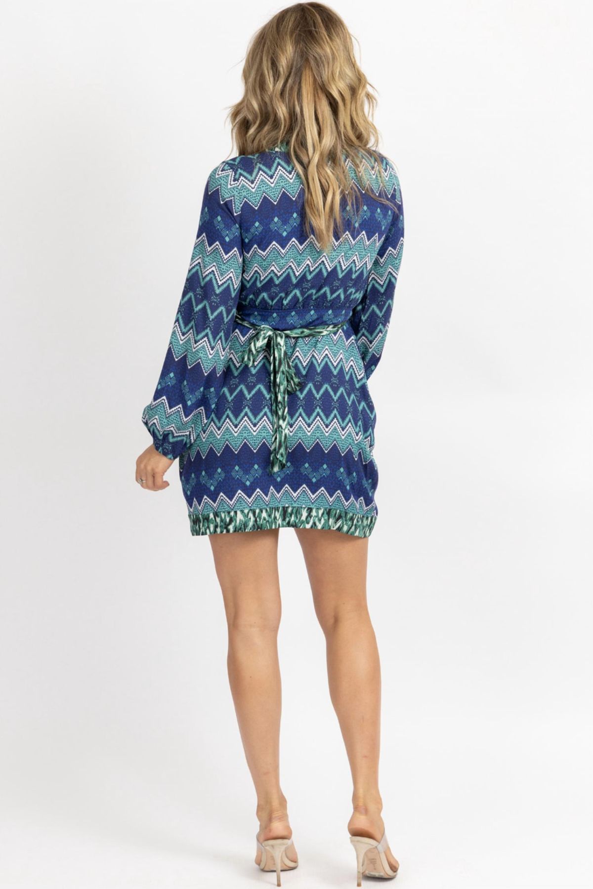 Style 1-576531210-2901 dee elly Size M Long Sleeve Blue Cocktail Dress on Queenly