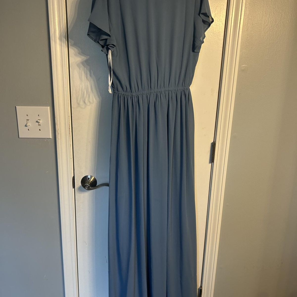 Lulus Size 4 Blue Side Slit Dress on Queenly