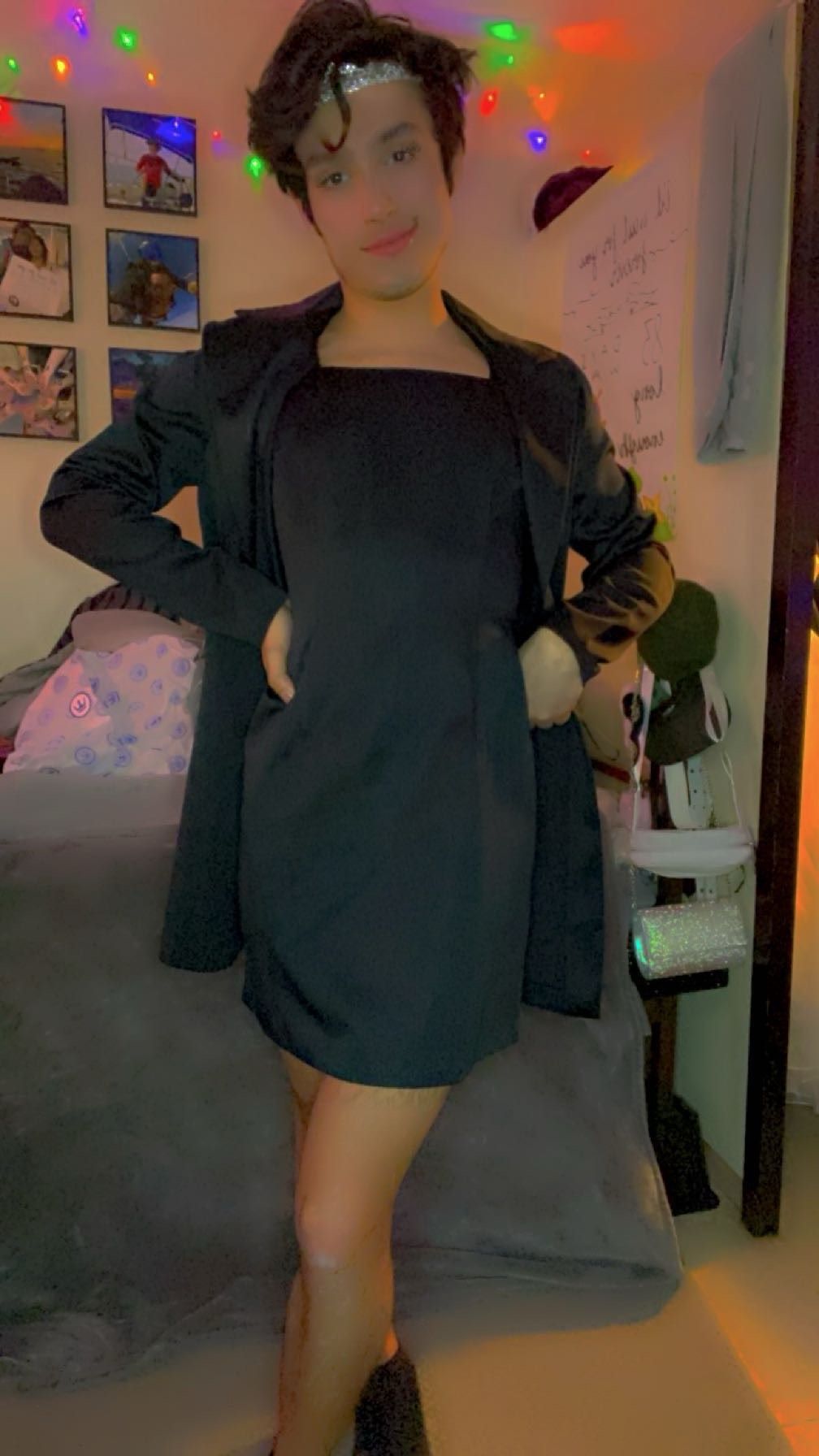 Meghan Elisse Size 8 Prom Blazer Black Cocktail Dress on Queenly