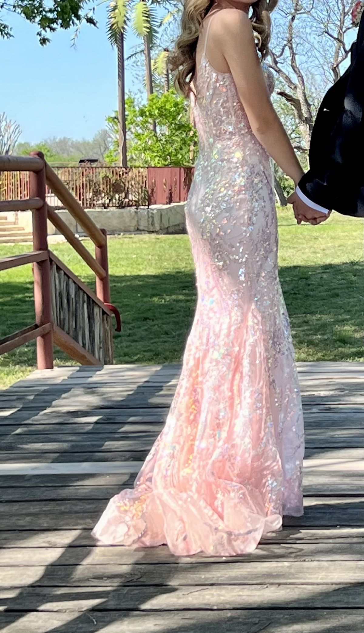 Sherri Hill Size 00 Prom Plunge Pink Mermaid Dress on Queenly