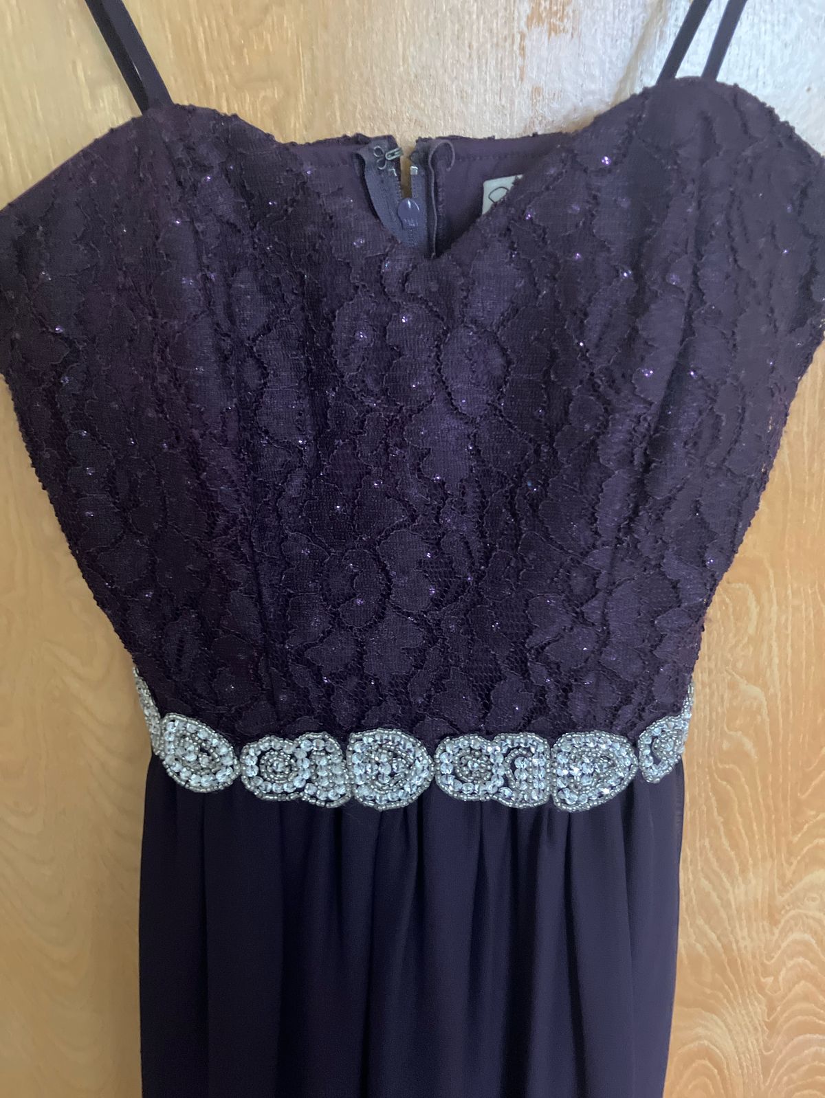 Style X30421hvsd Speechless Size 4 Prom Plunge Purple A-line Dress on Queenly