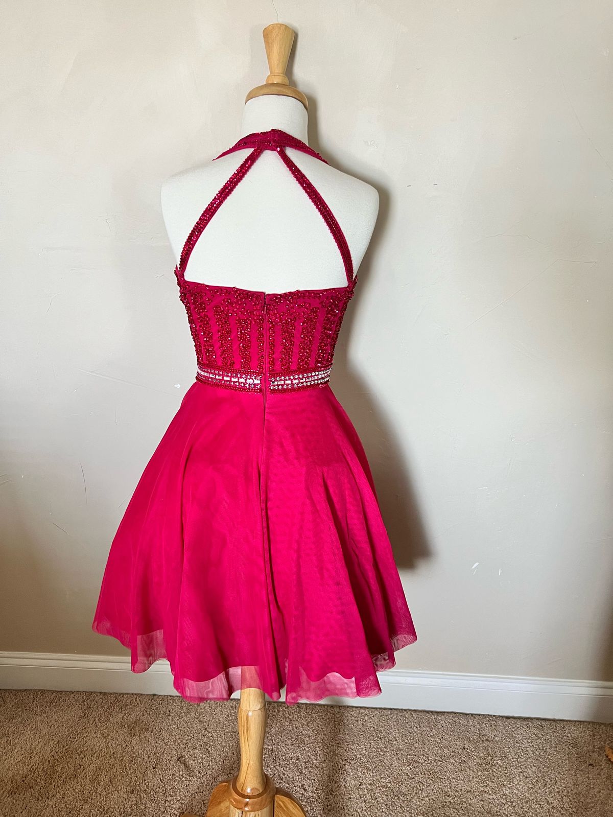 Shail K Size 0 Homecoming Halter Pink Cocktail Dress on Queenly