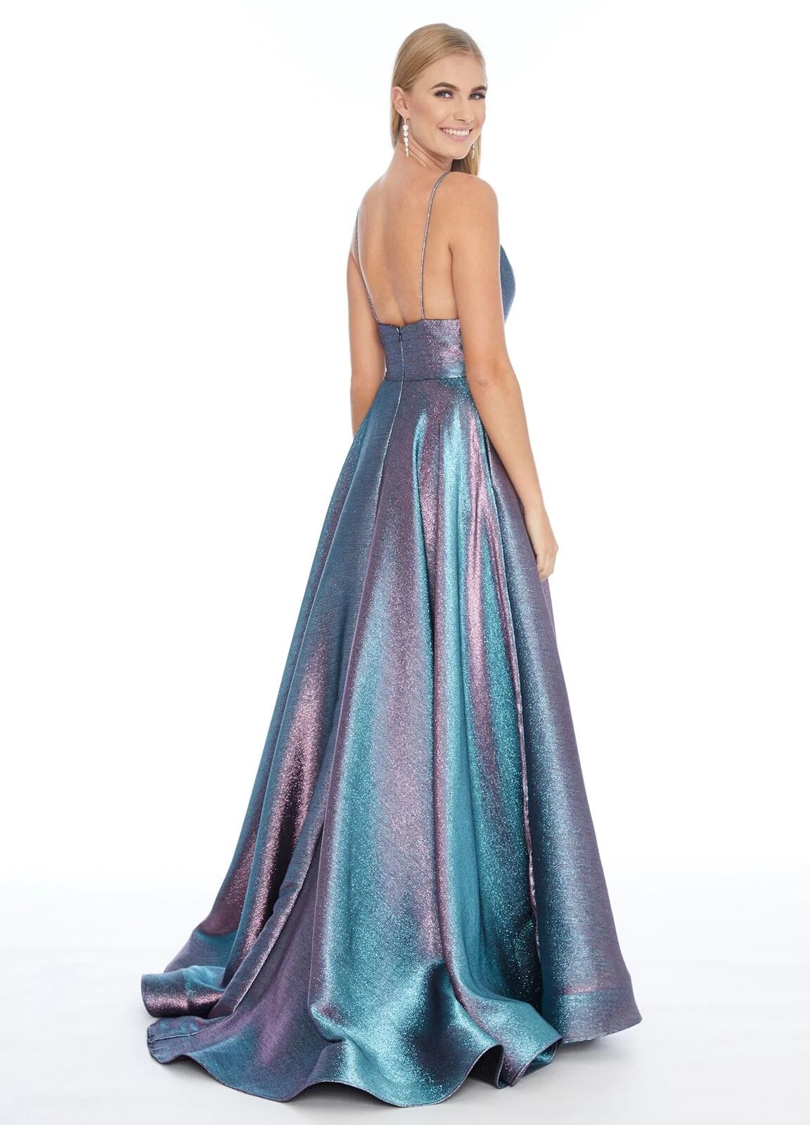 Style 1513 Ashley Lauren Size 2 Prom Purple A-line Dress on Queenly