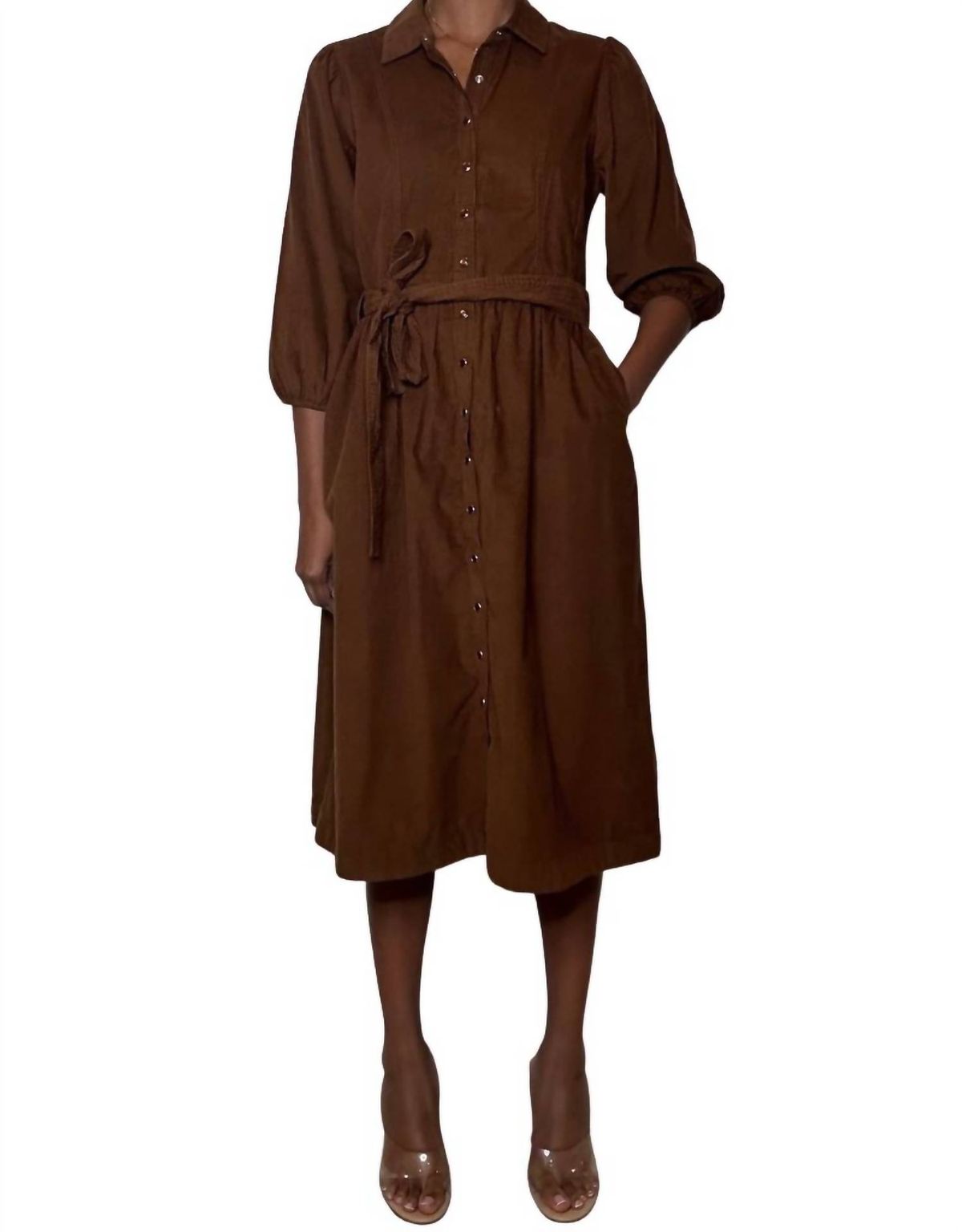 Style 1-1467566359-3236 LOVE THE LABEL Size S Brown Cocktail Dress on Queenly