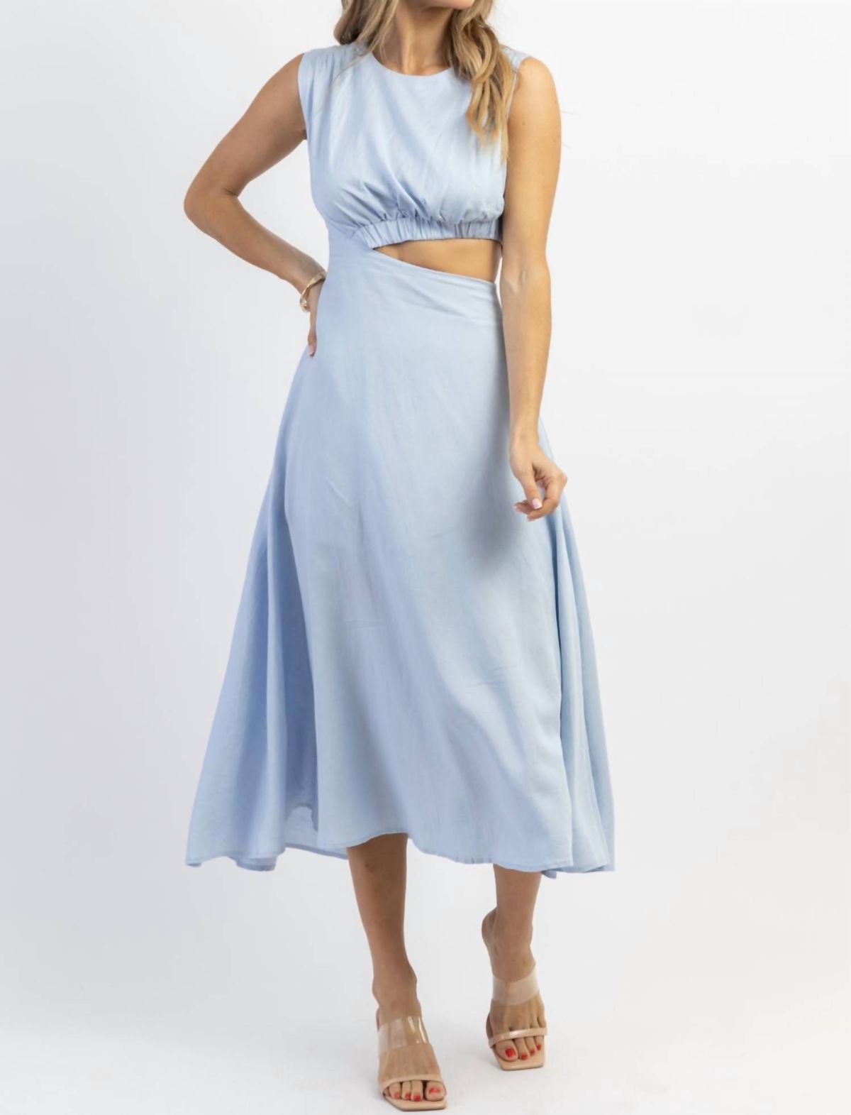 Style 1-1543692752-2901 In The Beginning Size M Blue Cocktail Dress on Queenly