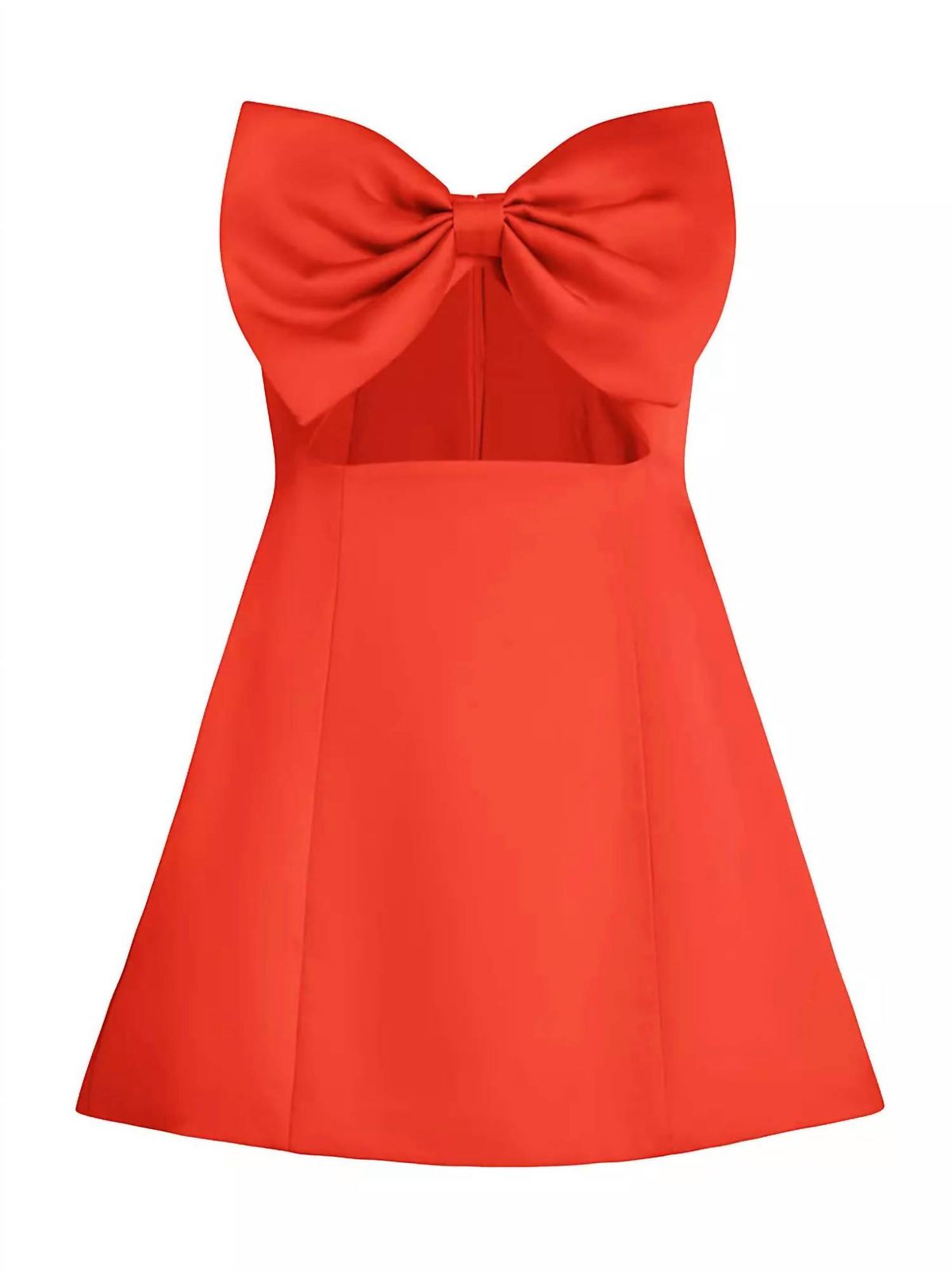 Style 1-1678893588-2168 SAU LEE Size 8 Strapless Red Cocktail Dress on Queenly