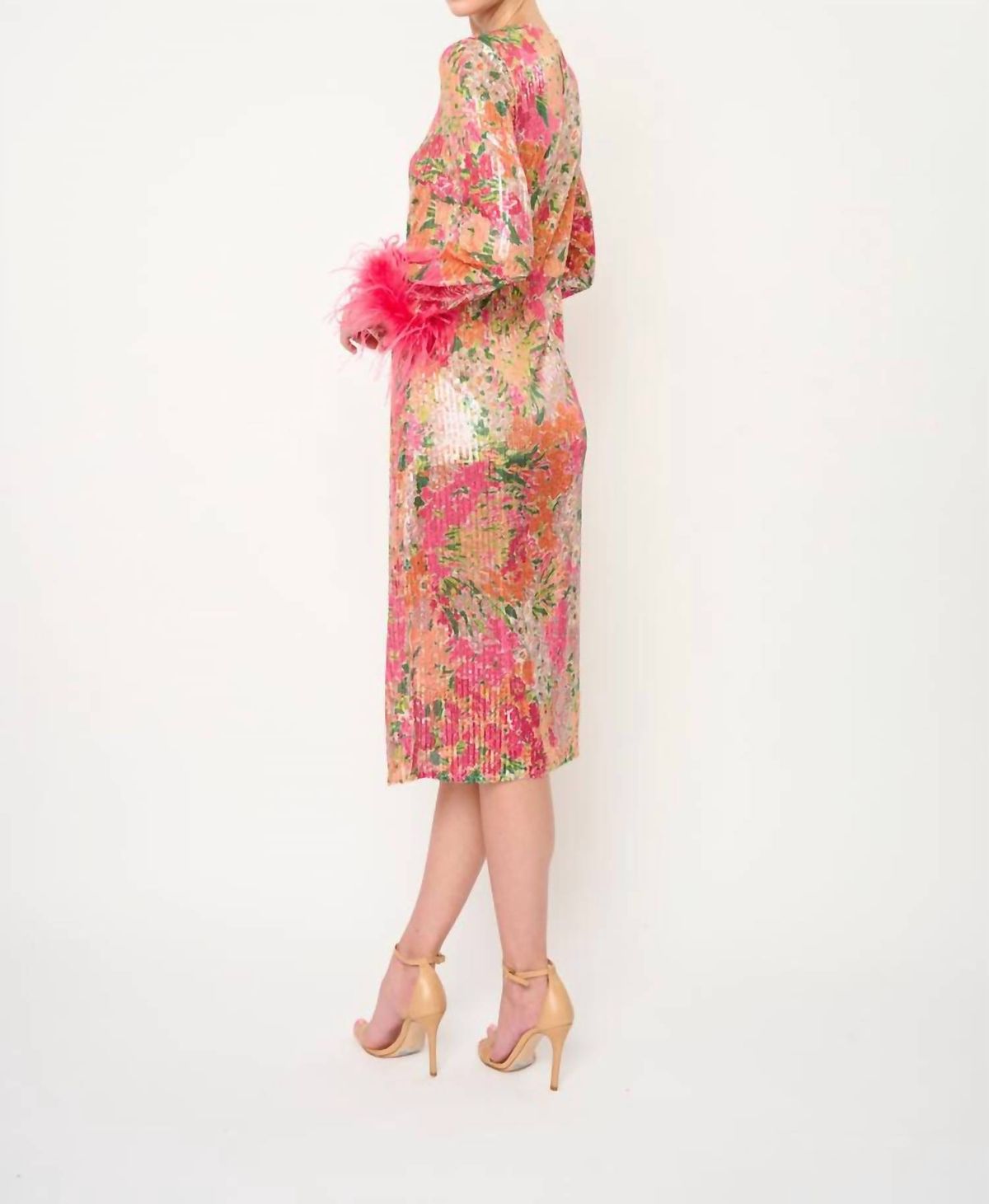 Style 1-177938654-3236 Flora Bea Size S Floral Pink Cocktail Dress on Queenly