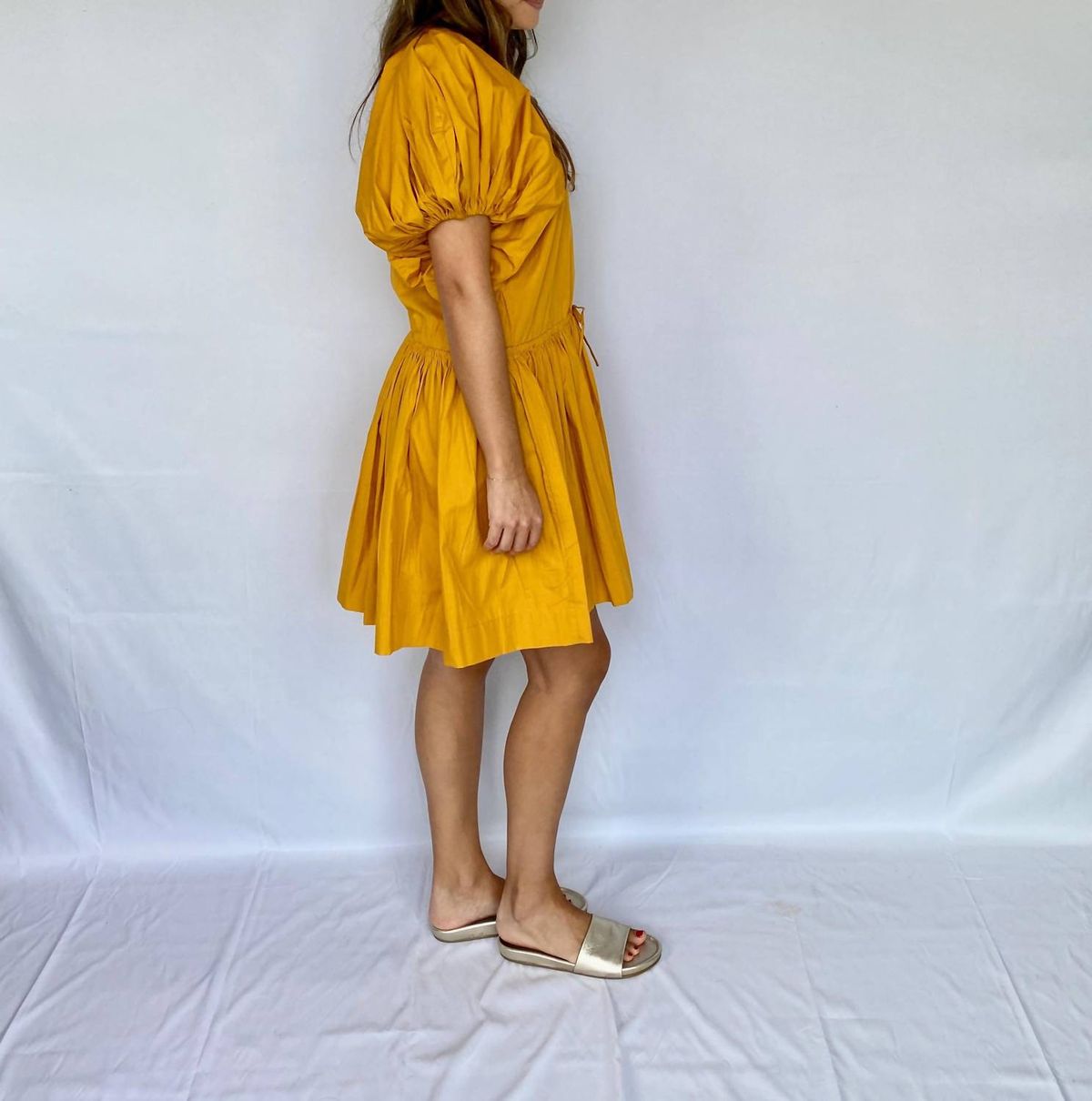 Style 1-2120662282-2901 S/W/F Size M Yellow Cocktail Dress on Queenly