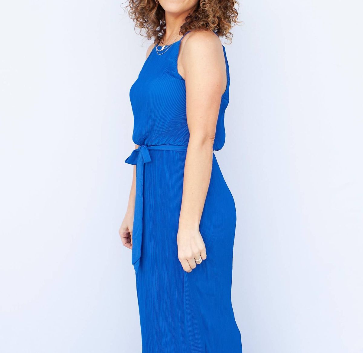 Style 1-259654443-3011 SHE + SKY Size M Royal Blue Floor Length Maxi on Queenly