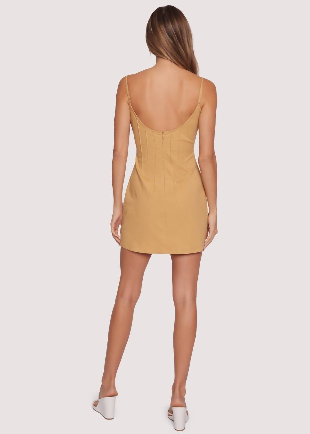 Style 1-2747574166-3236 LOST + WANDER Size S Nude Cocktail Dress on Queenly