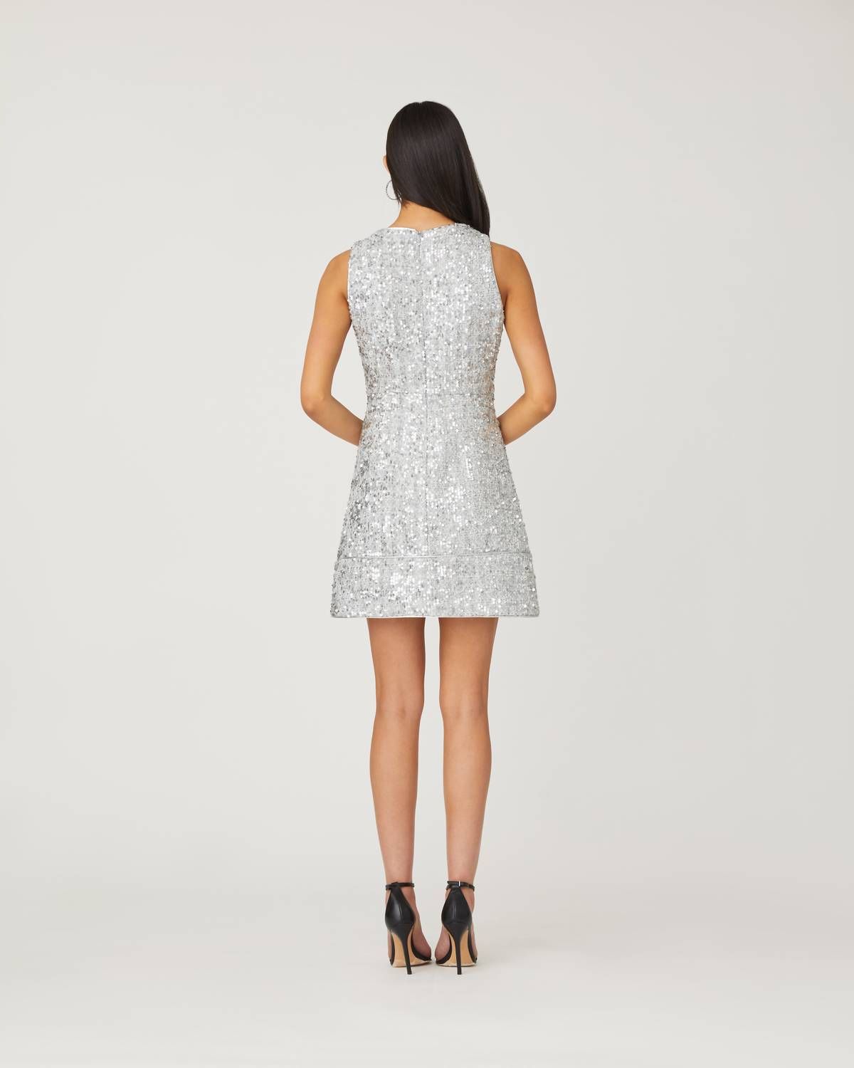 Style 1-2858879903-2168 Shoshanna Size 8 Silver Cocktail Dress on Queenly